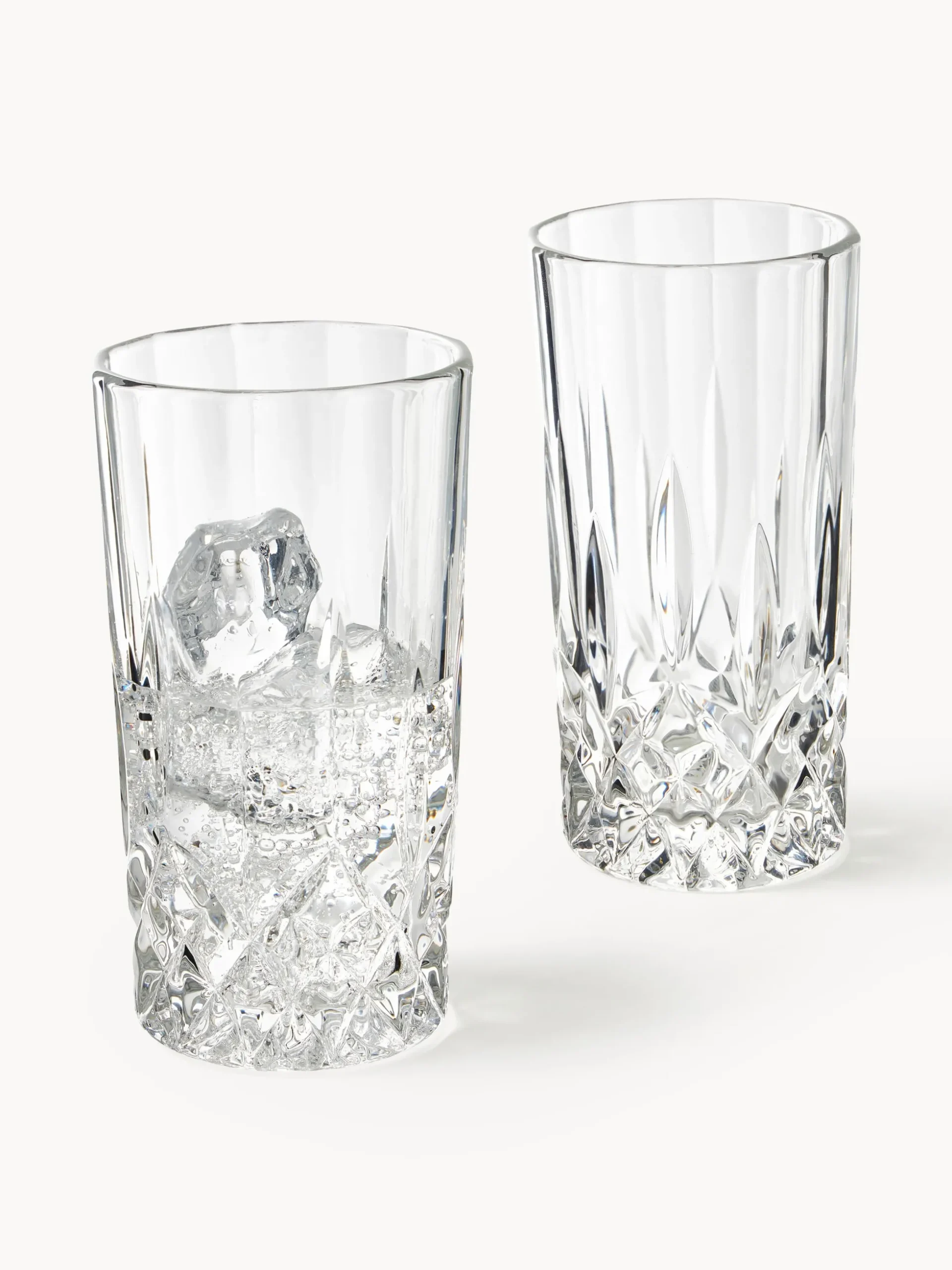Bicchieri da long drink con motivo a rilievo George, set da 4