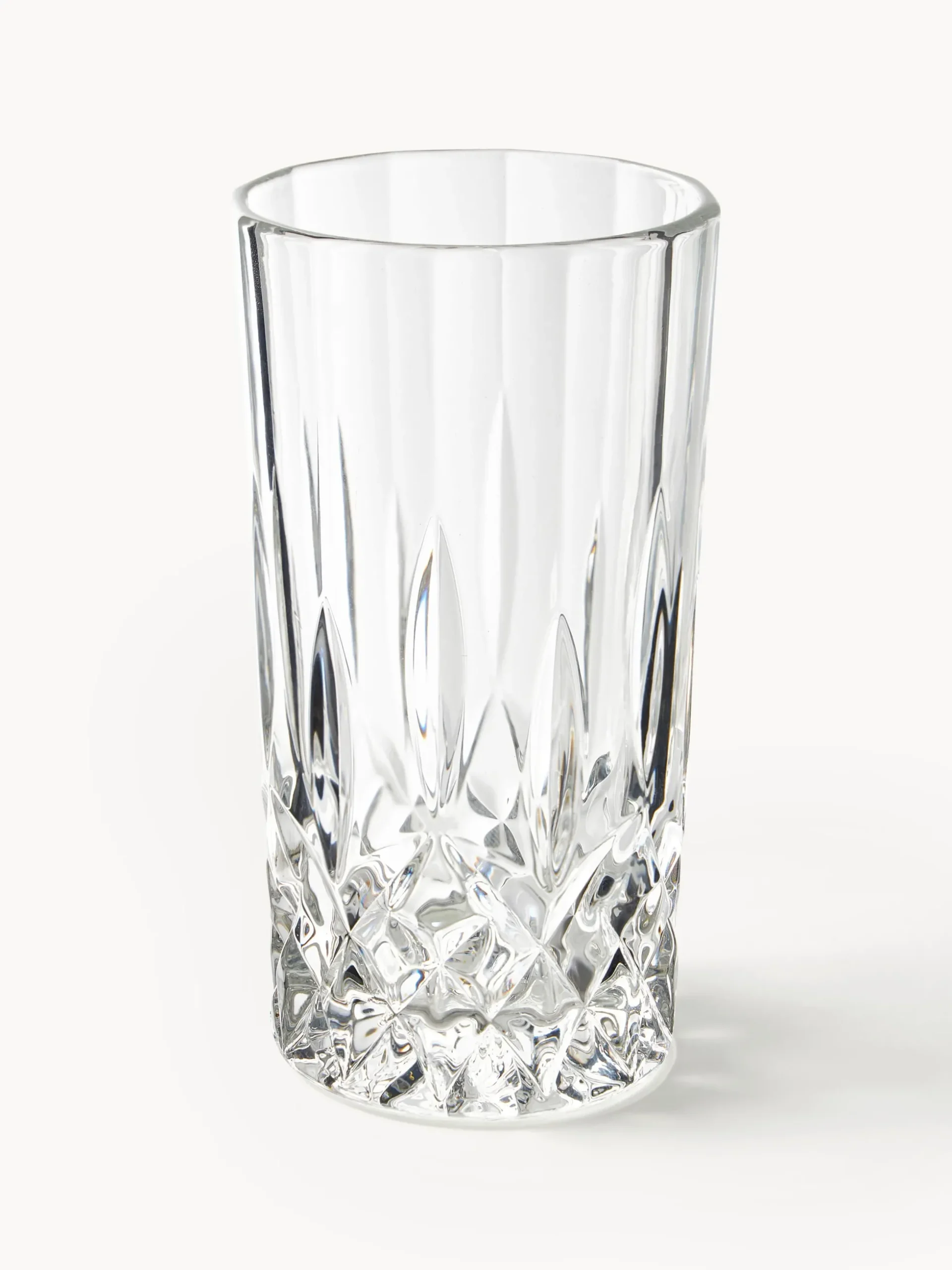 Bicchieri da long drink con motivo a rilievo George, set da 4