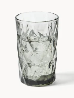 Bicchieri da long drink con motivo strutturato Colorado, set da 4