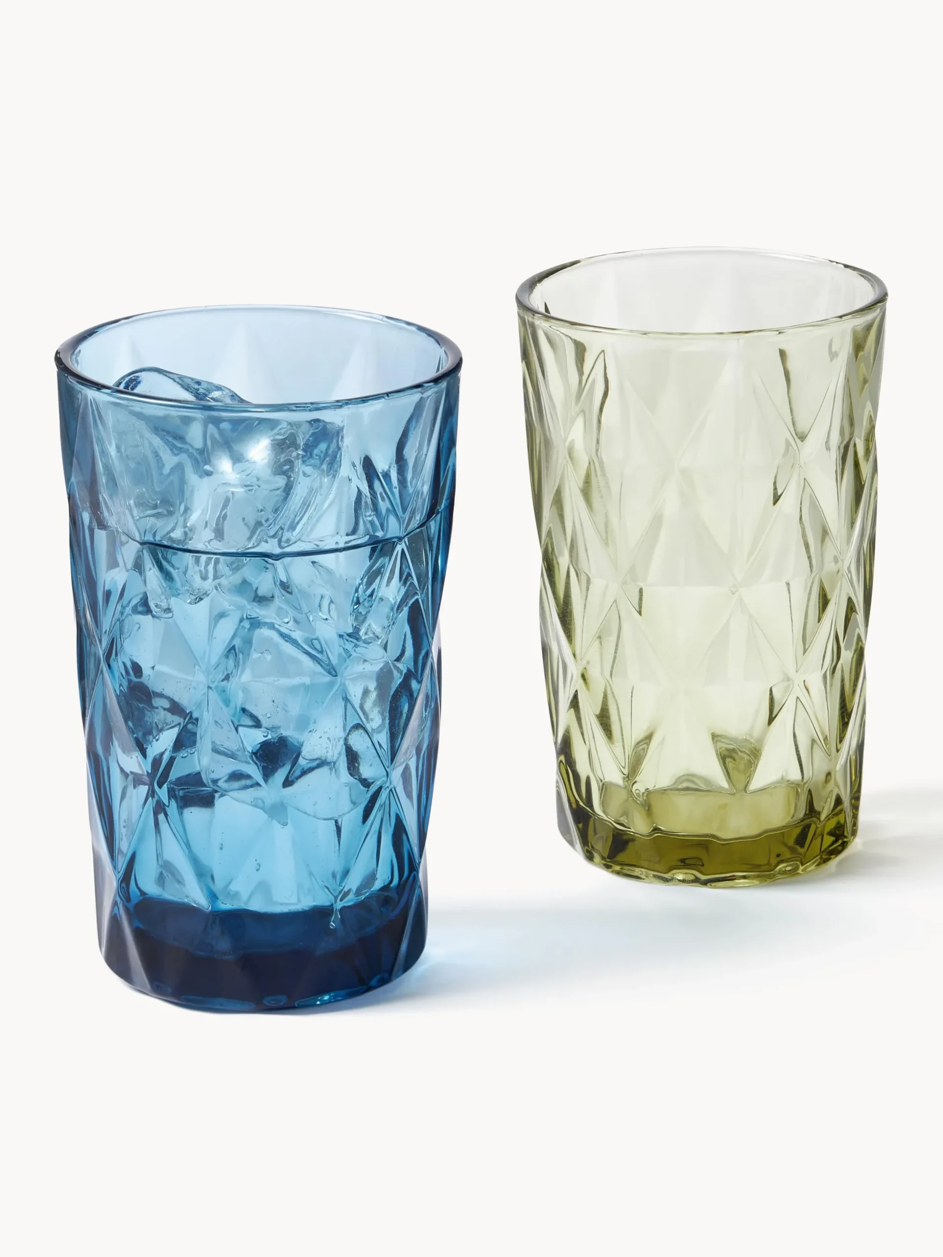 Bicchieri da long drink con motivo strutturato Colorado, set da 4
