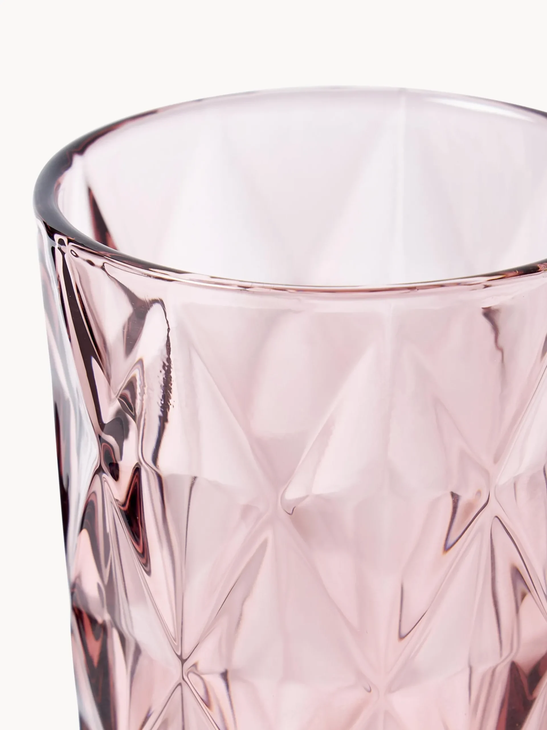 Bicchieri da long drink con motivo strutturato Colorado, set da 4