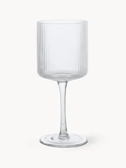 Bicchieri in vetro soffiato millerighe Ripple 2 pz