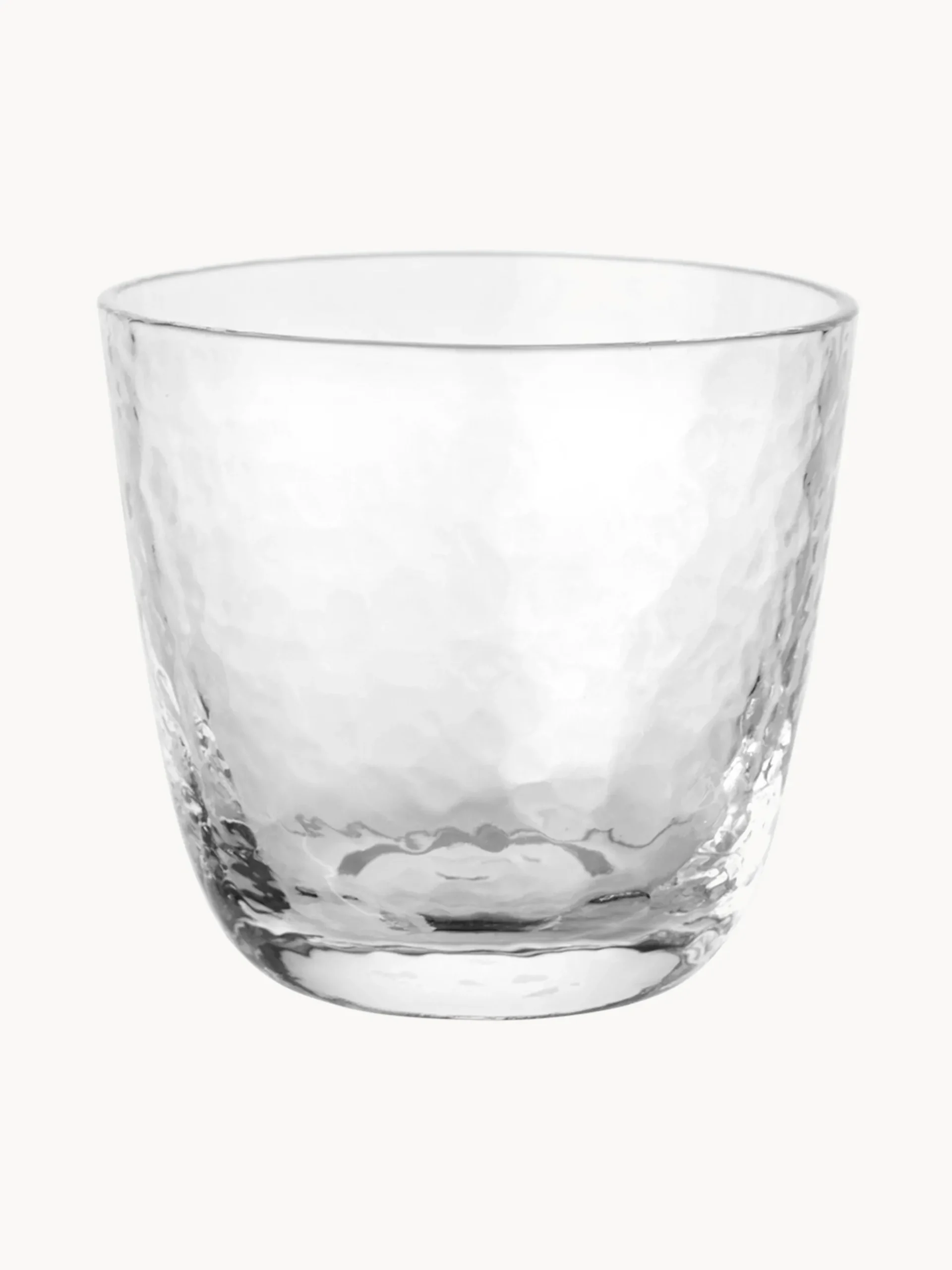 Bicchieri in vetro soffiato Hammered, 4 pz.
