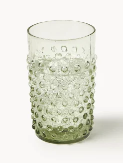 Bicchieri per acqua in vetro soffiato Hobnail 6 pz