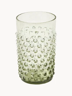 Bicchieri per acqua in vetro soffiato Hobnail 6 pz