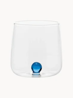 Bicchieri acqua fatti a mano in vetro borosilicato Bilia 6 pz