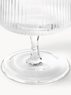 Bicchieri da vino in vetro soffiato con scanalatura in rilievo Ripple 2 pz