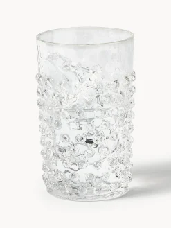 Bicchieri per acqua in vetro soffiato Hobnail 6 pz
