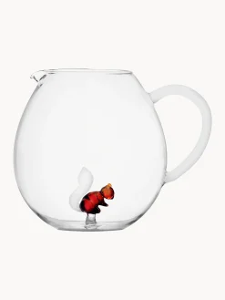 Brocca in vetro borosilicato fatta a mano Animal Farm, 2,9 L