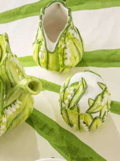 Brocca latte dipinta a mano Lily of the Valley