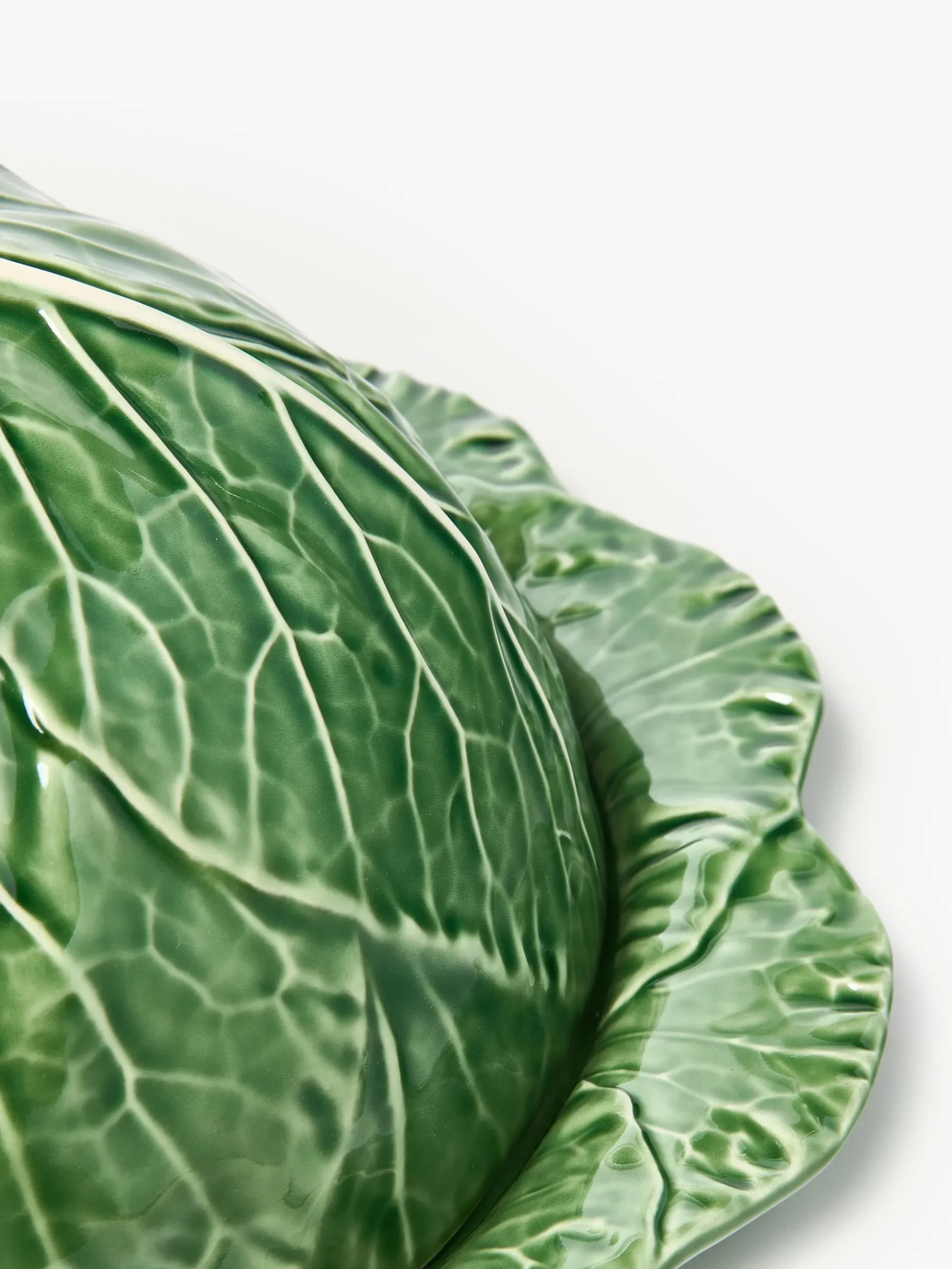 Burriera con coperchio fatta a mano Cabbage