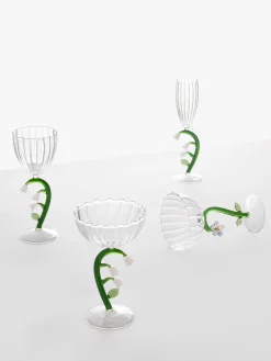 Calice in vetro borosilicato fatto a mano Botanica