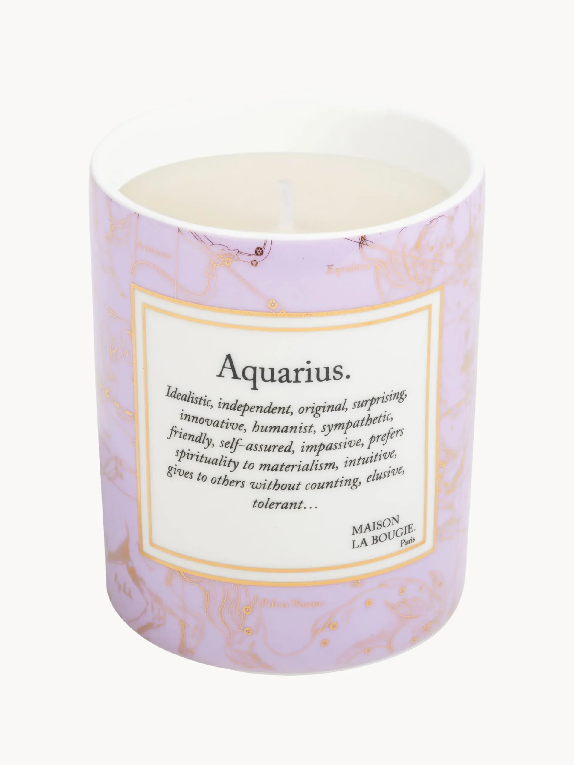 Candela profumata fatta a mano Aquarius (incenso & patchouli)