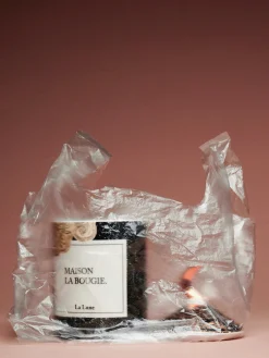 Candela profumata fatta a mano La Lune (bergamotto, limone & fico)