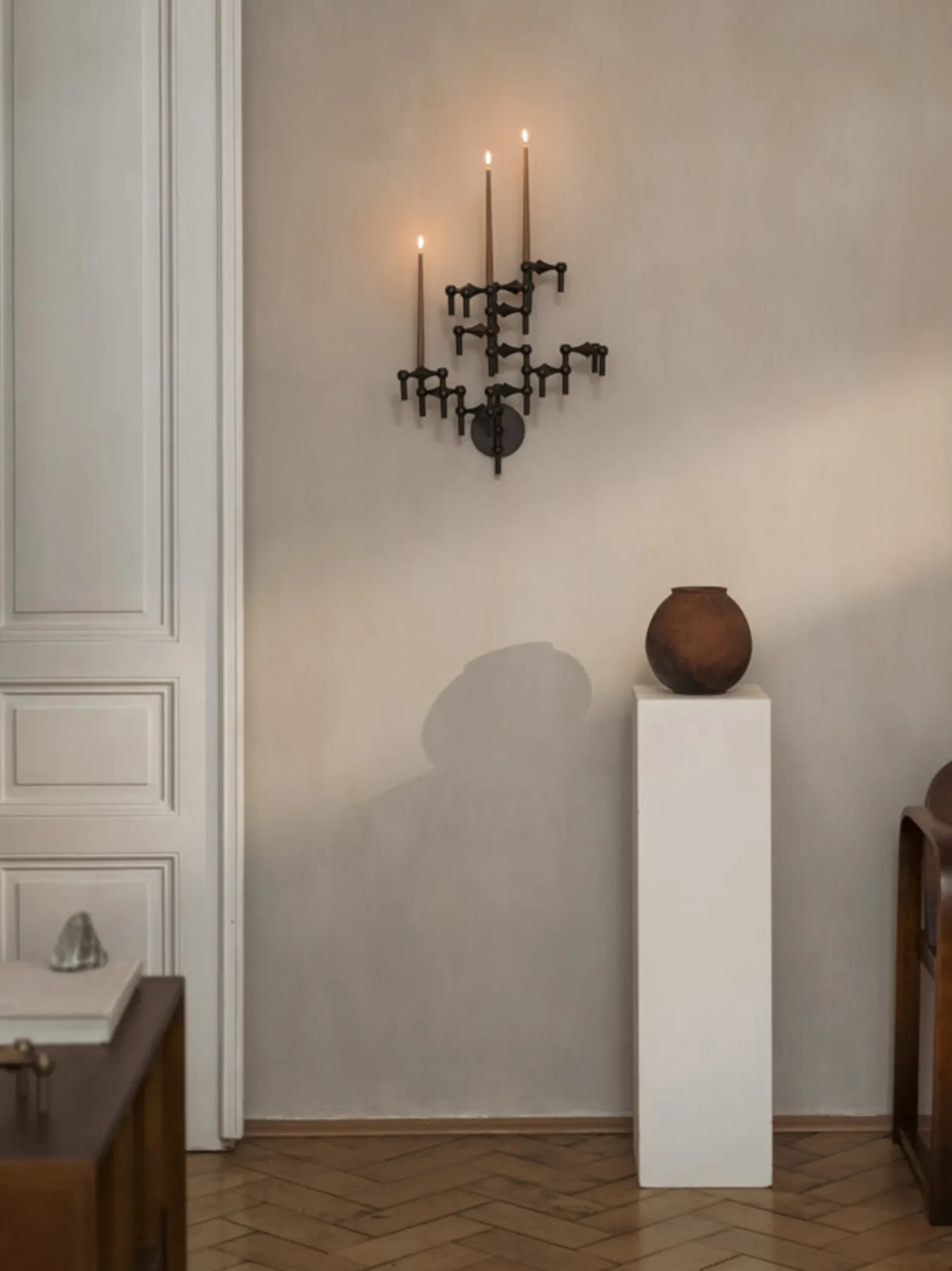 Candelabro da parete fatto a mano Stoff Nagel