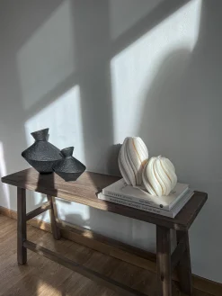 Candela di design fatta a mano Florence, alt. 9 cm