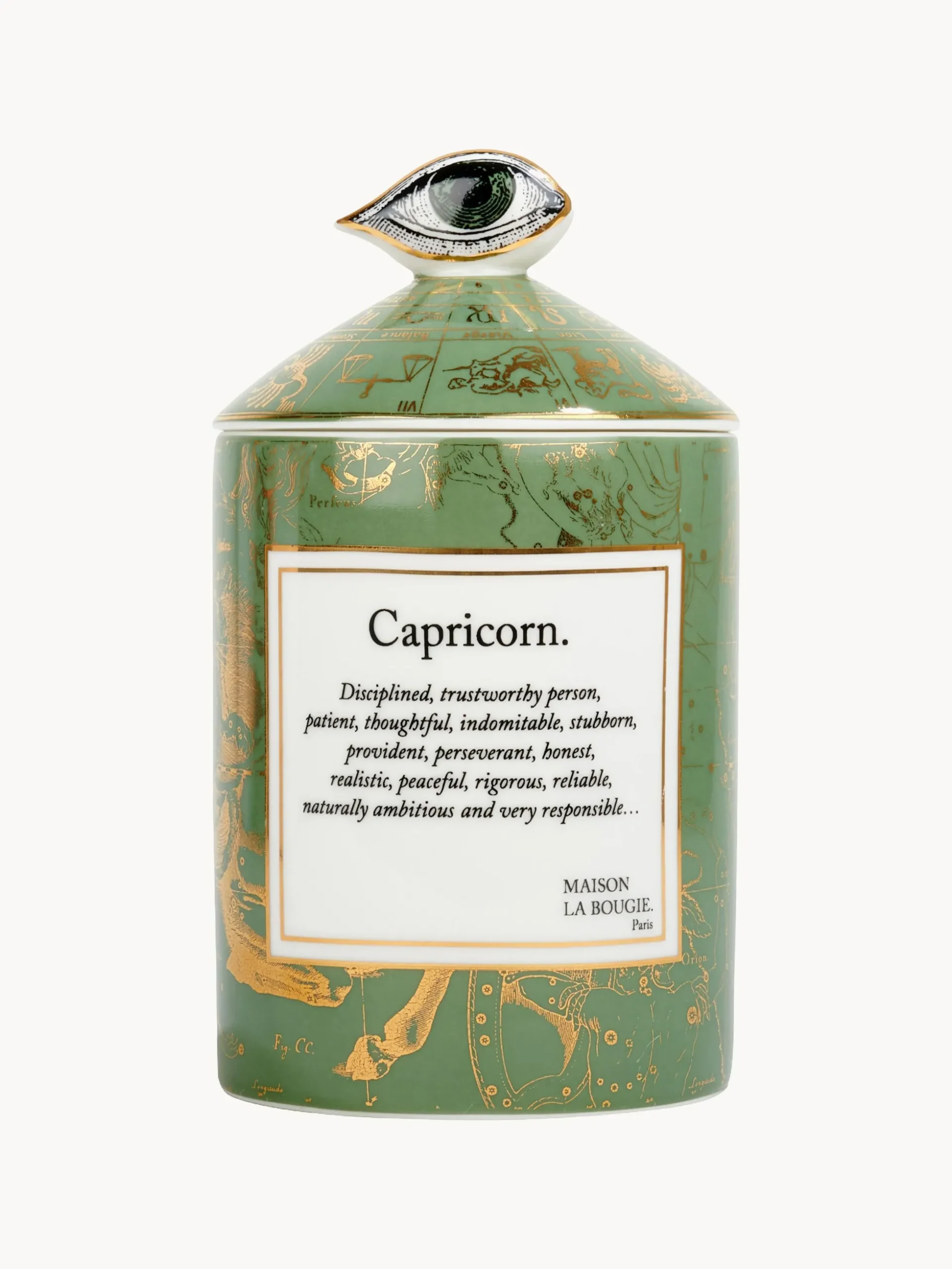 Candela profumata fatta a mano Capricorn (incenso & fava tonka)
