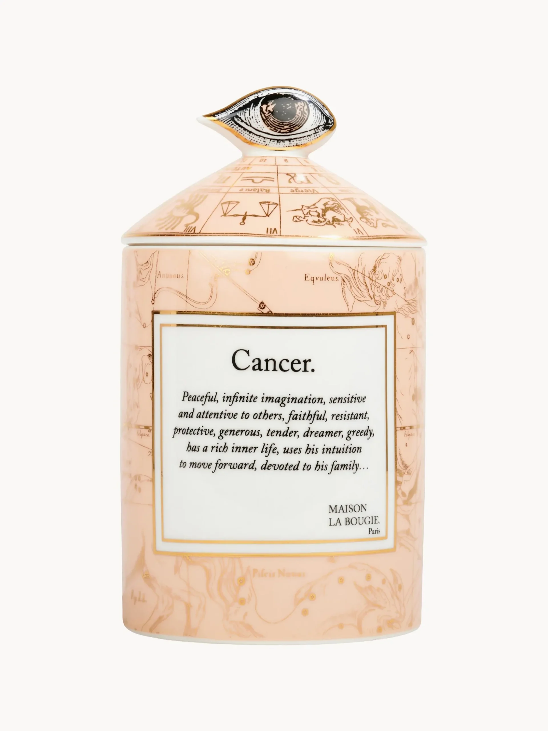 Candela profumata fatta a mano Cancer (bergamotto & vetiver)