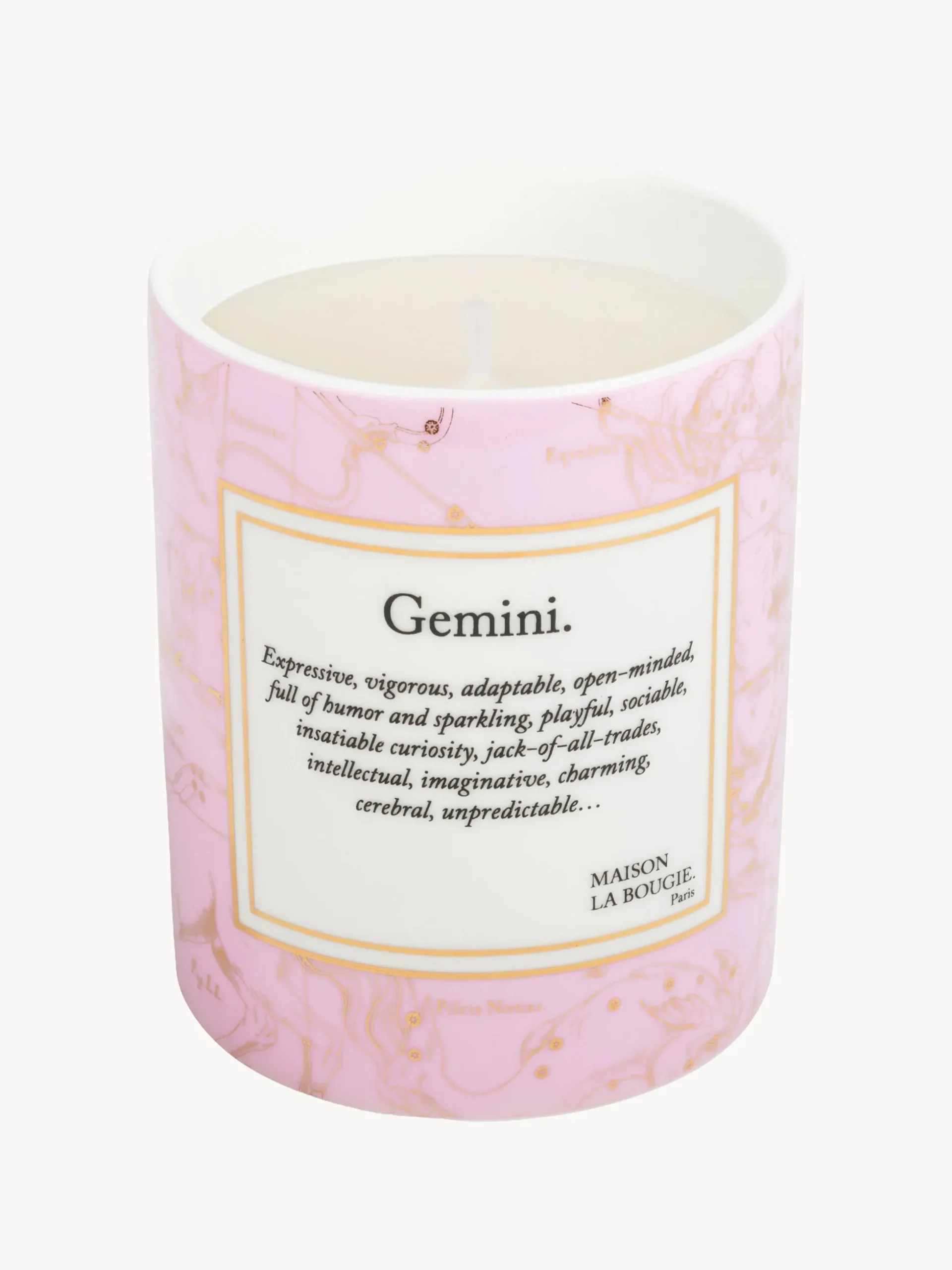 Candela profumata fatta a mano Gemini (lavanda, cipresso & legno di cedro)