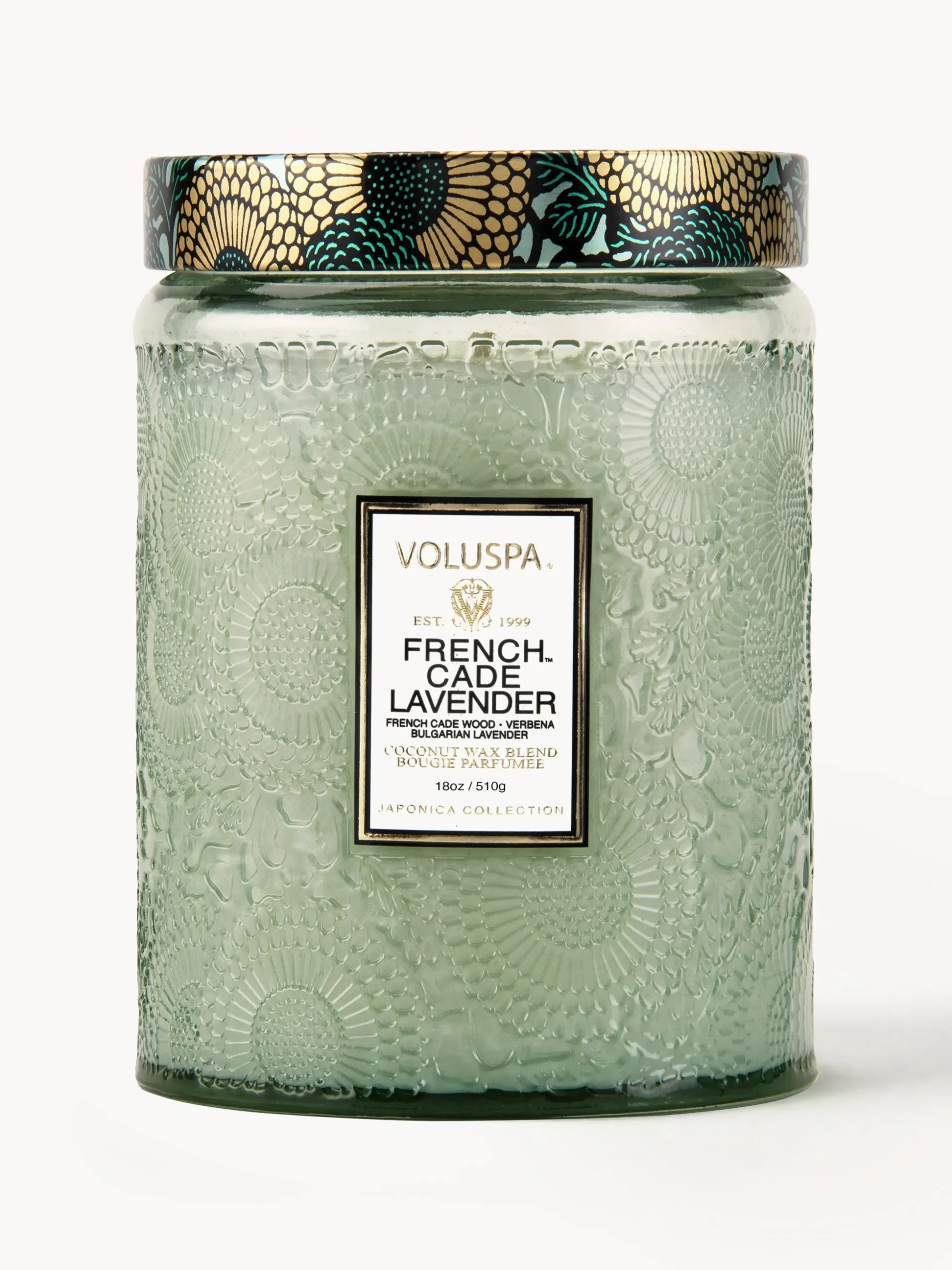 Candela profumata fatta a mano Japonica Collection (legno di Cade, verbena e lavanda)