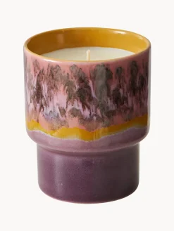 Candela profumata fatta a mano 70's (rosa, sandalo e cedro)
