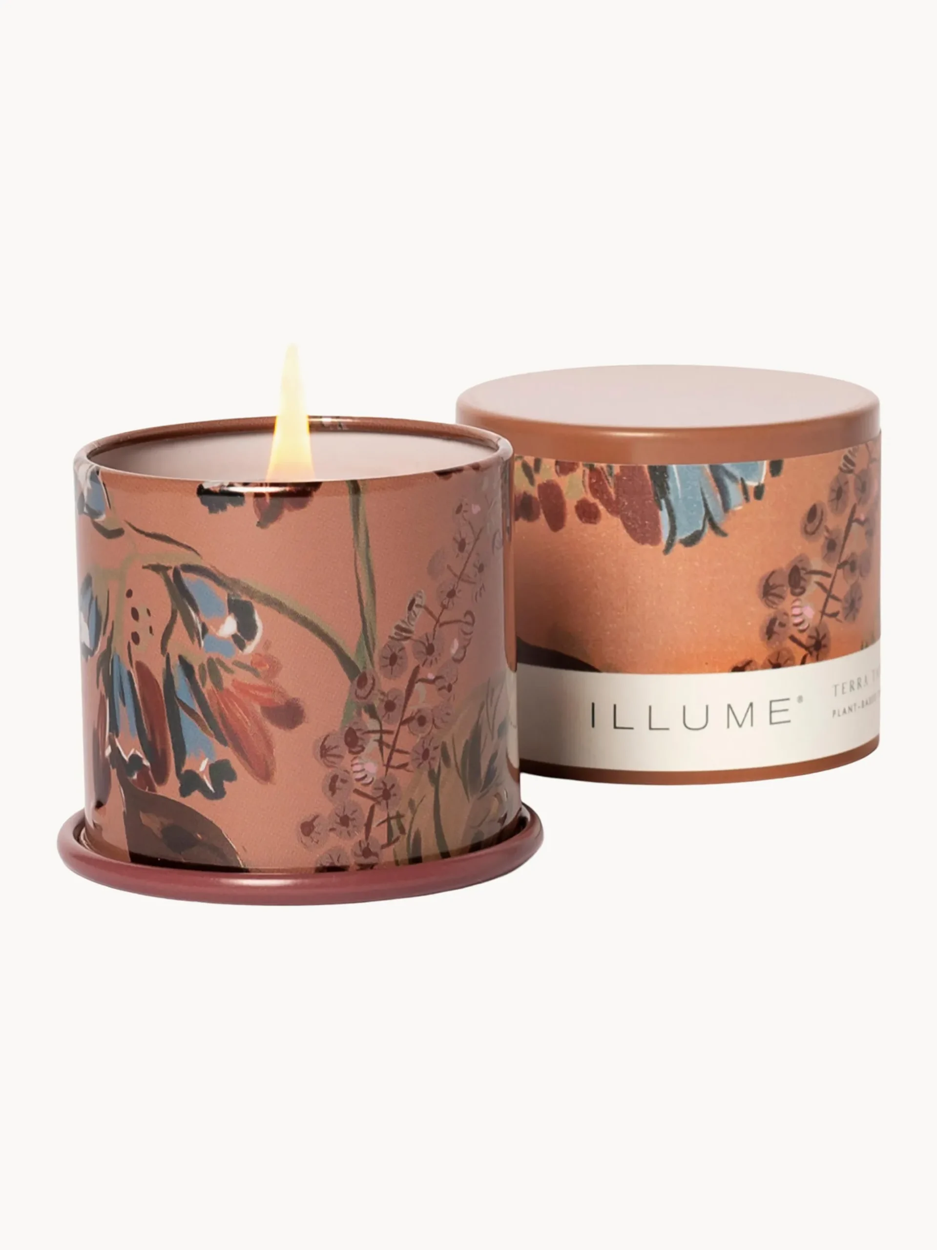 Candela profumata Vanity Tin (muschio di cashmere, foglia di tabacco e arancia)