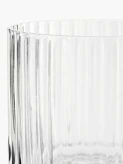 Caraffa e bicchieri in vetro soffiato Aleo, set da 5