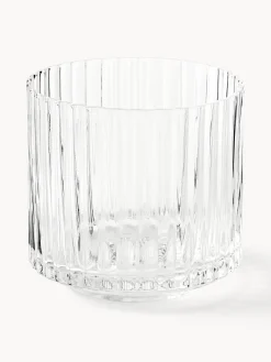 Caraffa e bicchieri in vetro soffiato Aleo, set da 5