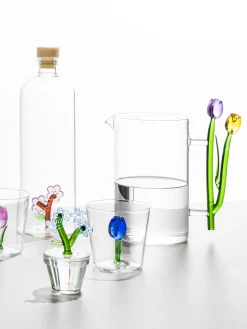 Caraffa in vetro borosilicato fatta a mano Botanica, 1,4 L