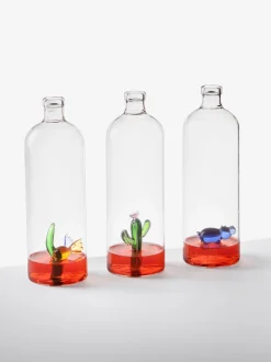 Caraffa in vetro borosilicato fatta a mano Fish, 1,1 L
