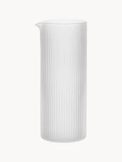 Caraffa in vetro soffiato millerighe Ripple, 400 ml