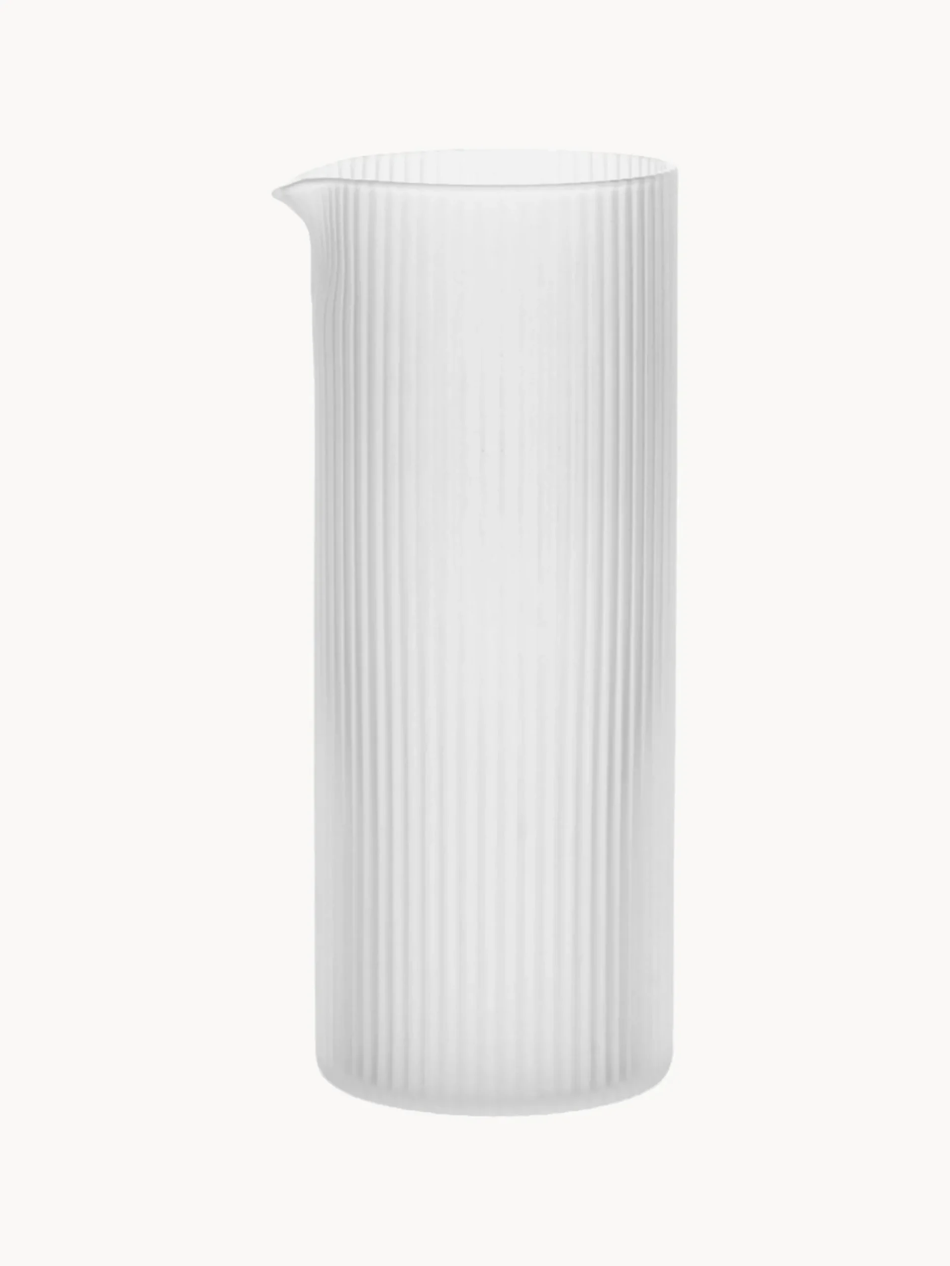 Caraffa in vetro soffiato millerighe Ripple, 400 ml