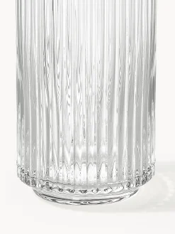 Caraffa in vetro soffiato con bordo dorato Aleo, 1 L