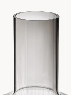 Caraffa in vetro soffiato millerighe Ripple, 1 L