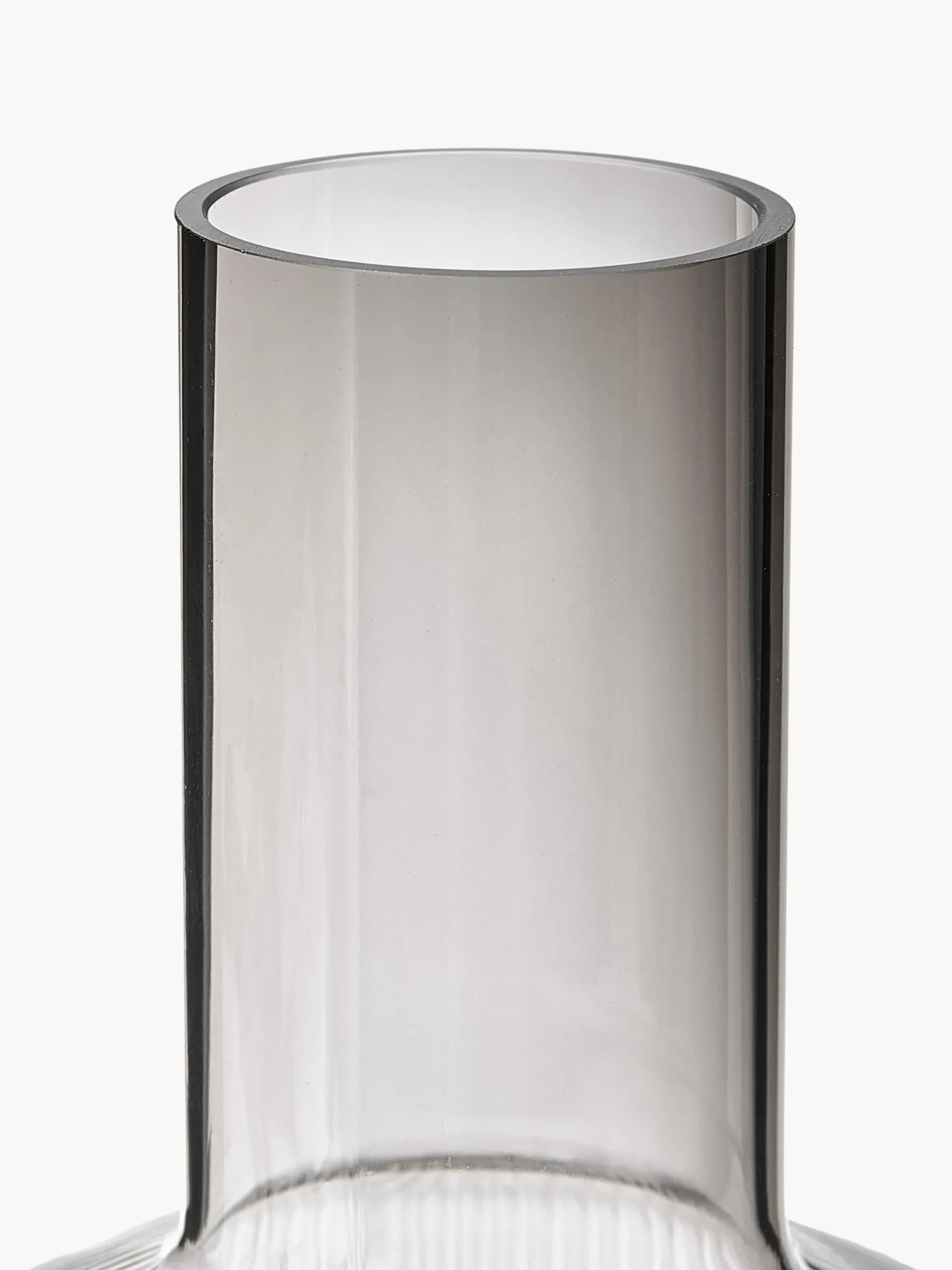 Caraffa in vetro soffiato millerighe Ripple, 1 L