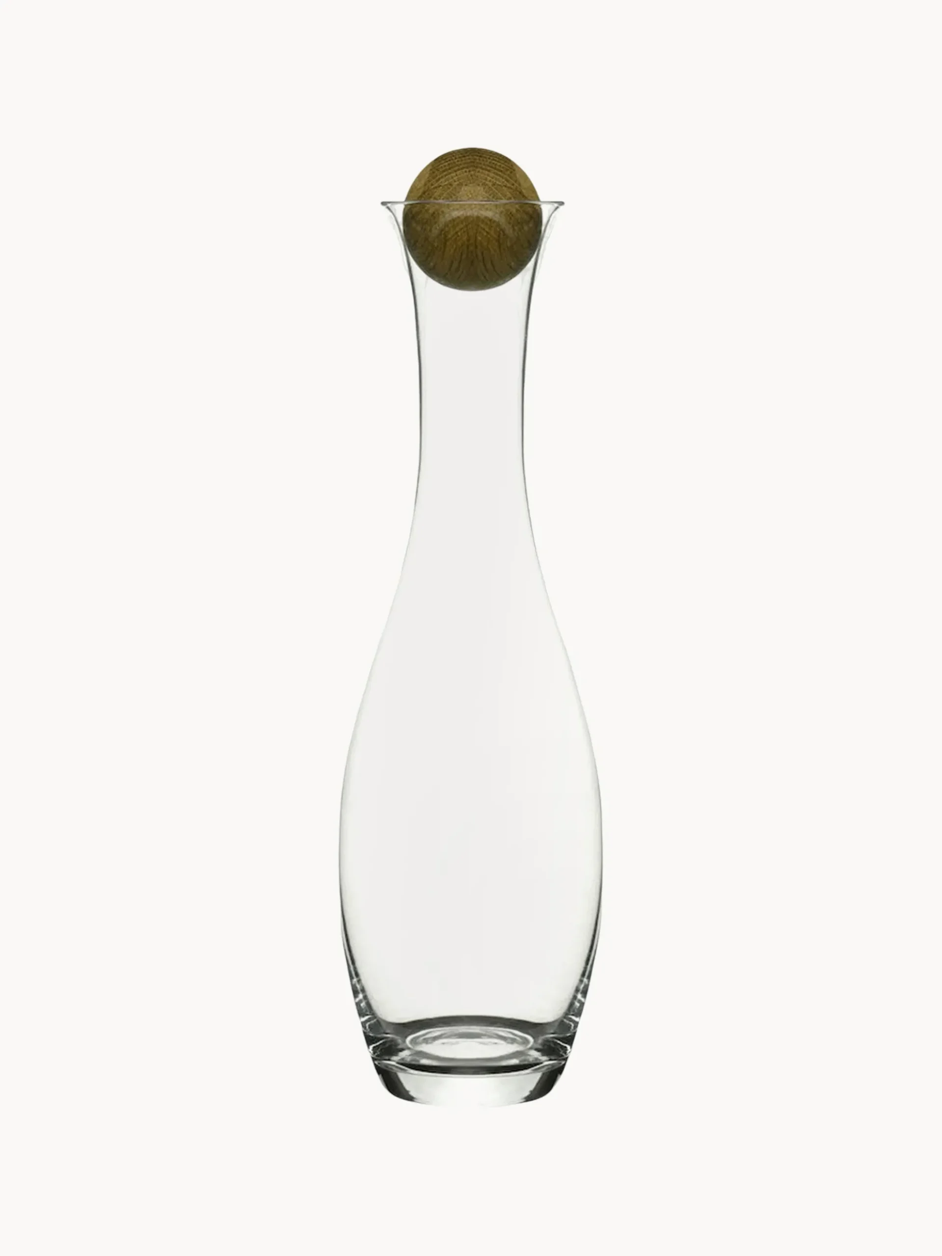 Caraffa in vetro soffiato con tappo in legno Eden, 1 L