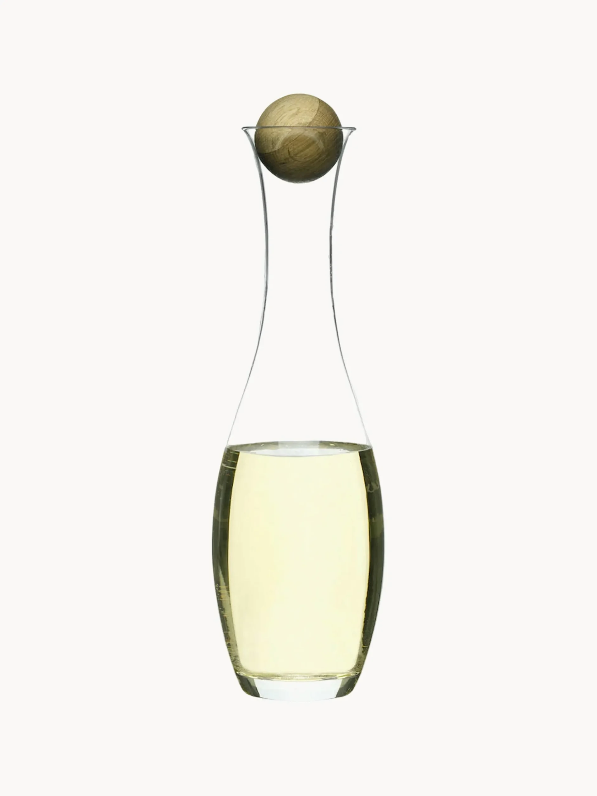 Caraffa in vetro soffiato con tappo in legno Eden, 1 L