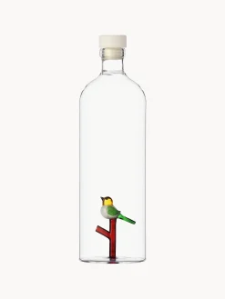 Caraffa in vetro borosilicato fatta a mano Bird, 1,1 L