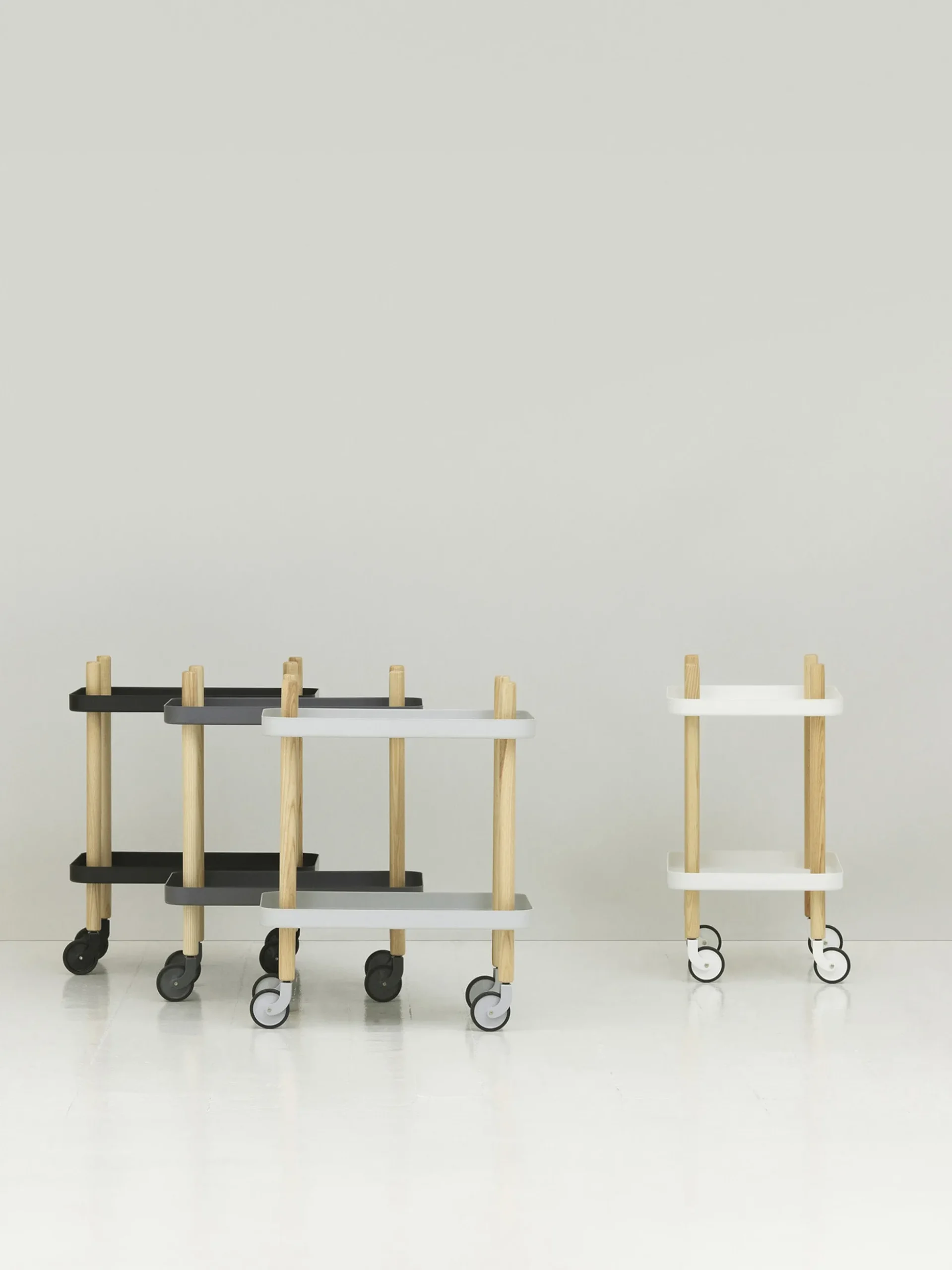 Carrello da portata in metallo Block