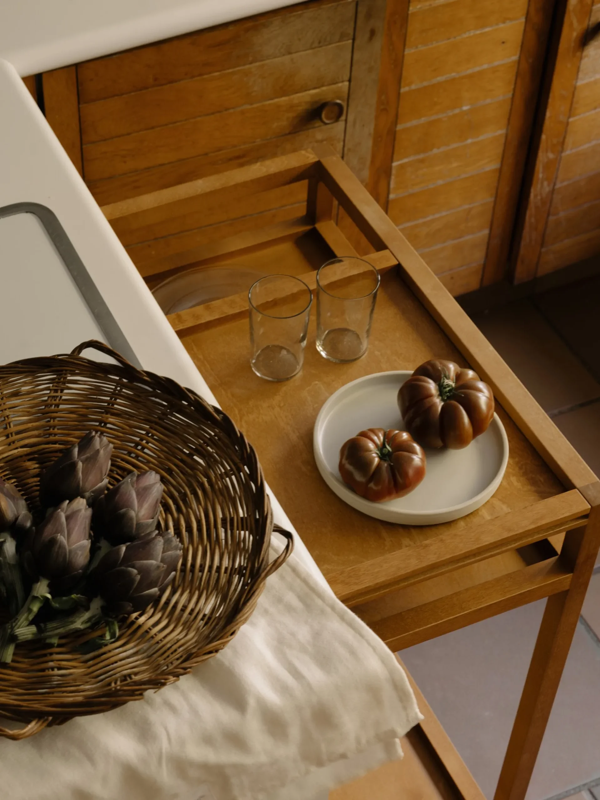 Carrello bar in legno Ratio