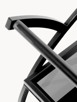 Carrello da portata con piani in vetro Loft