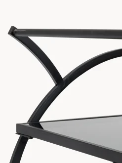 Carrello da portata con piani in vetro Loft