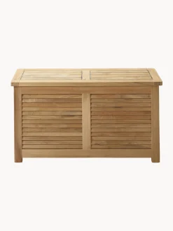 Cassapanca stretta in legno di teak fatta a mano Storage