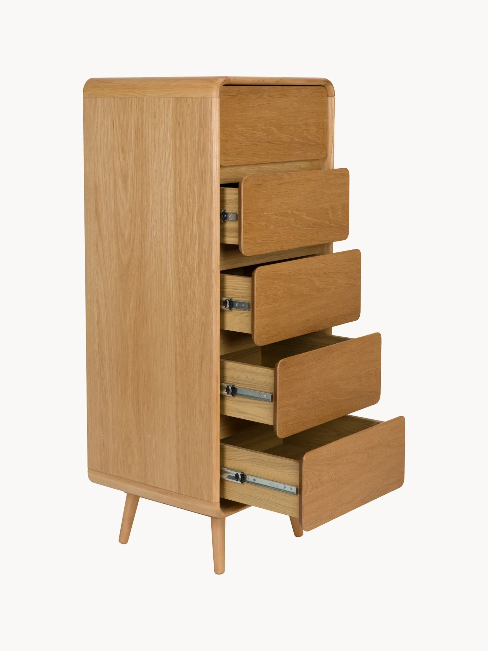 Cassettiera in legno di frassino Rise