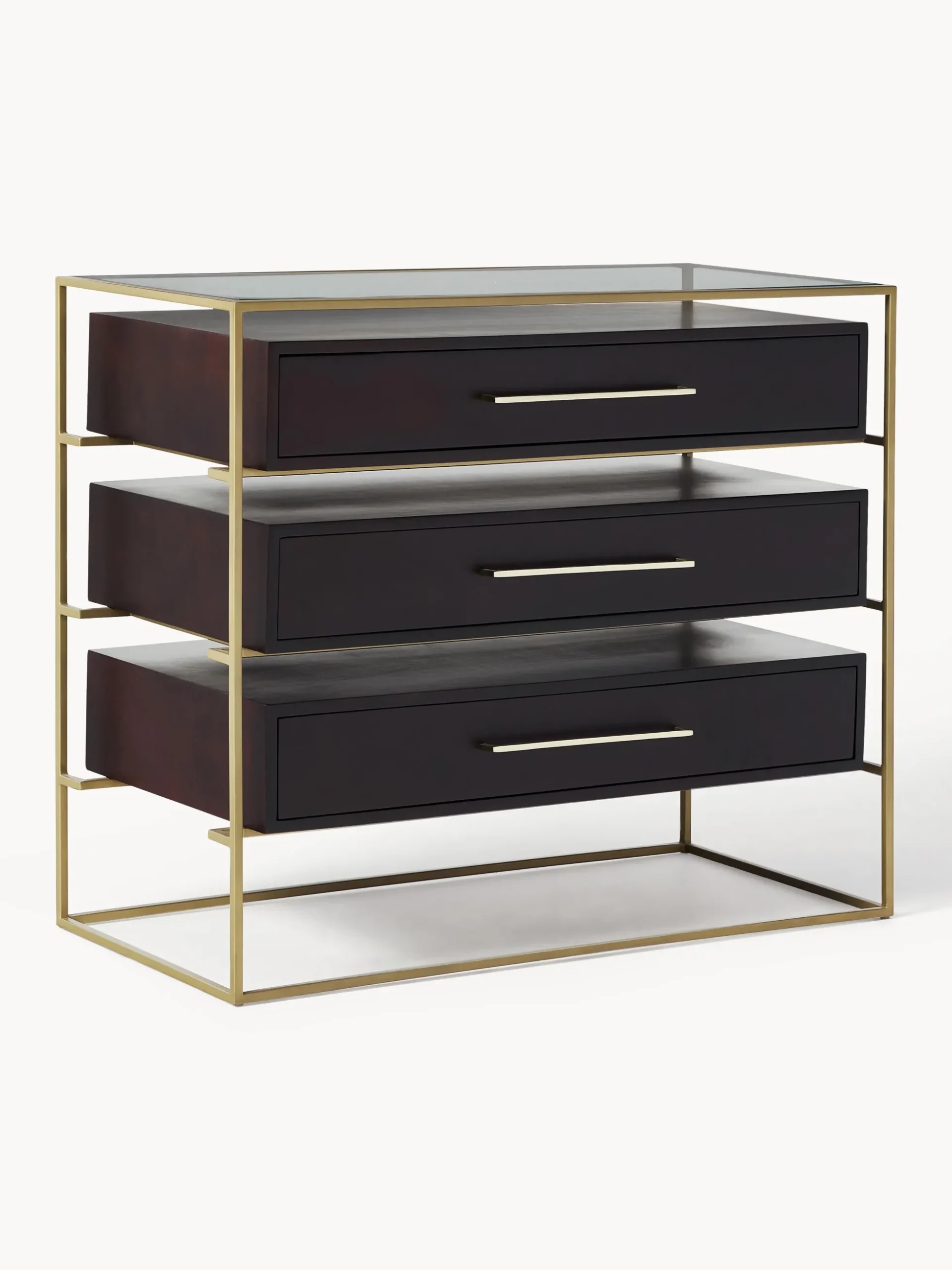 Cassettiera in legno di mango Lyle
