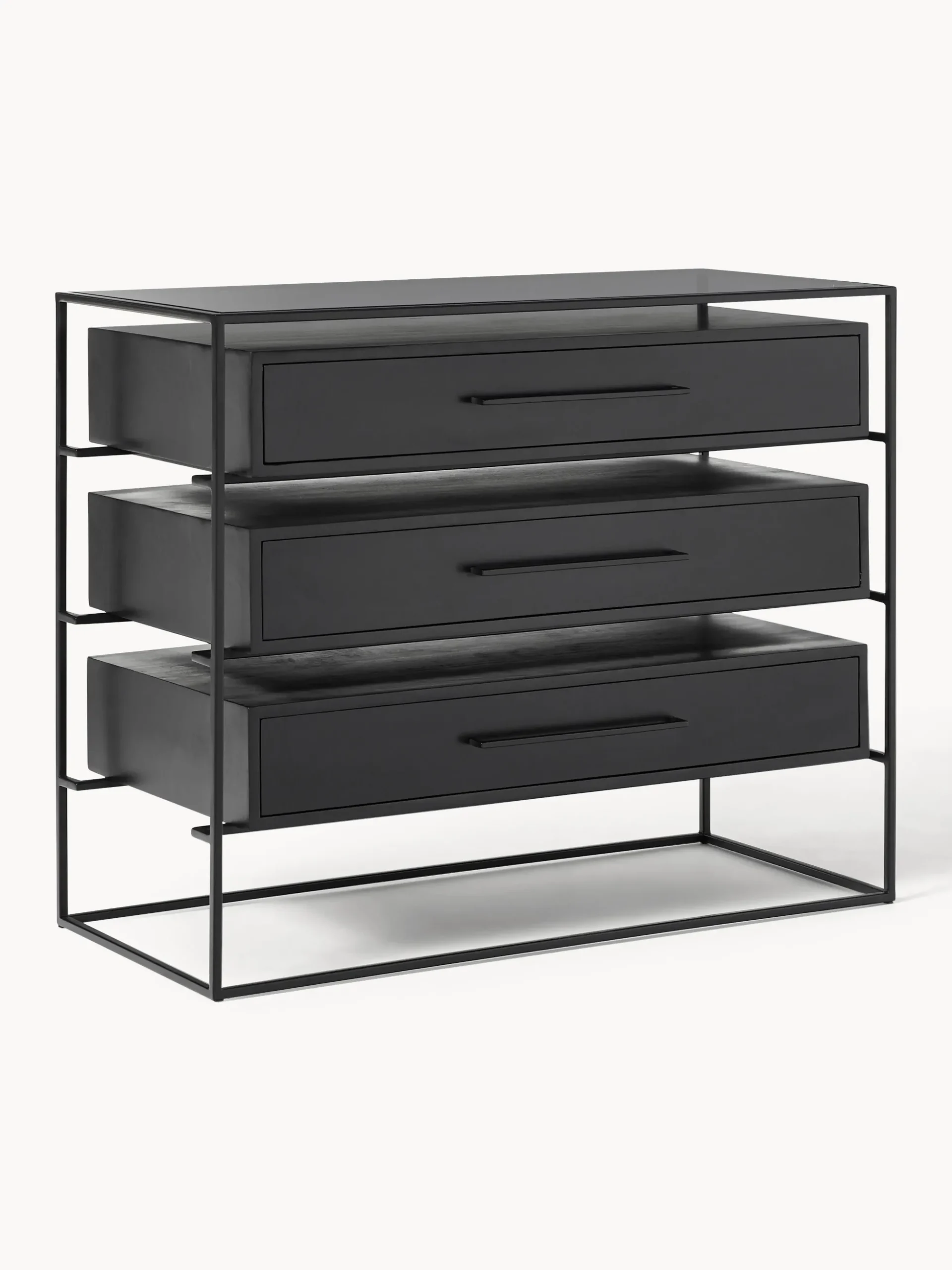 Cassettiera in legno di mango Lyle