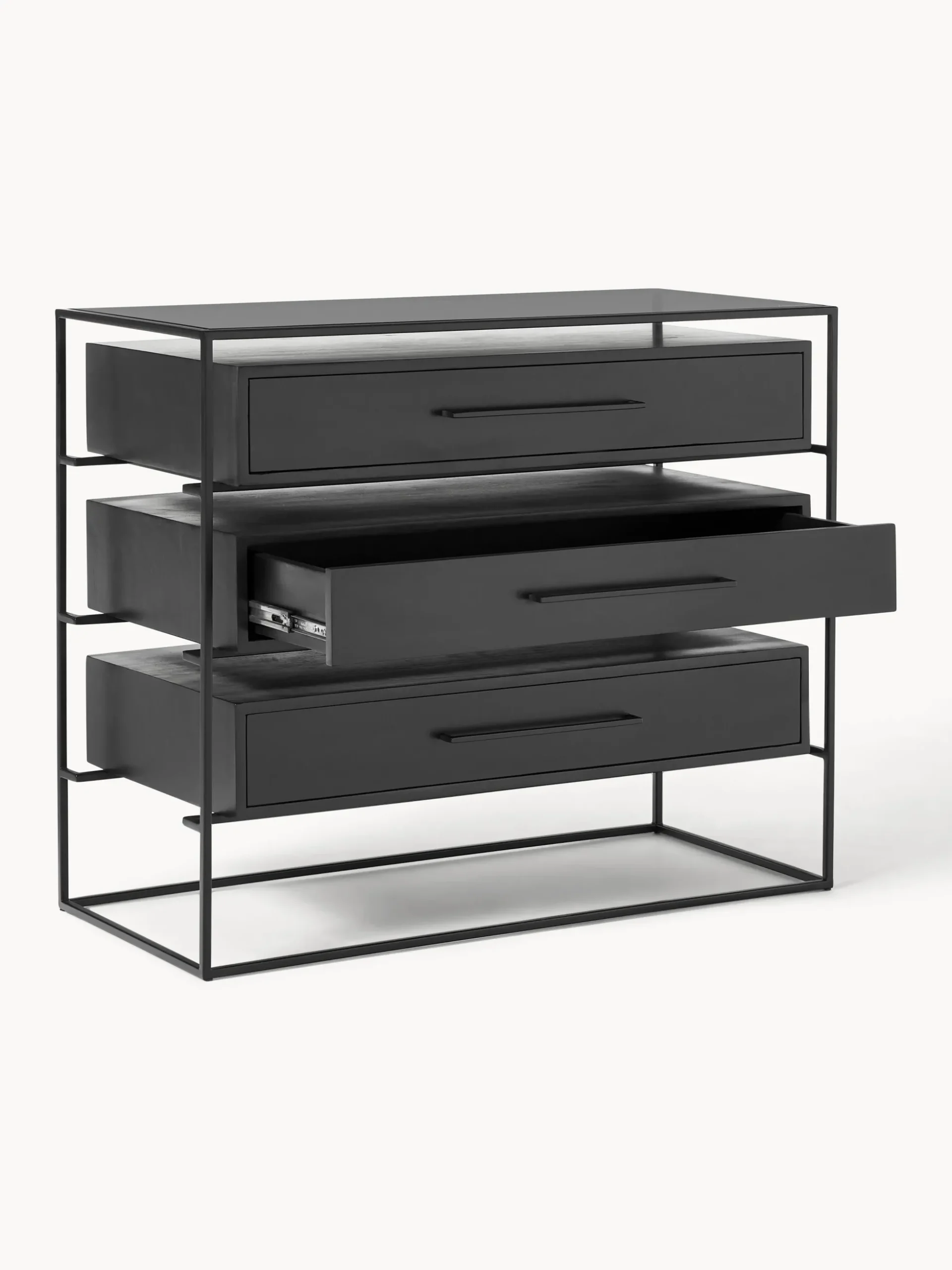 Cassettiera in legno di mango Lyle