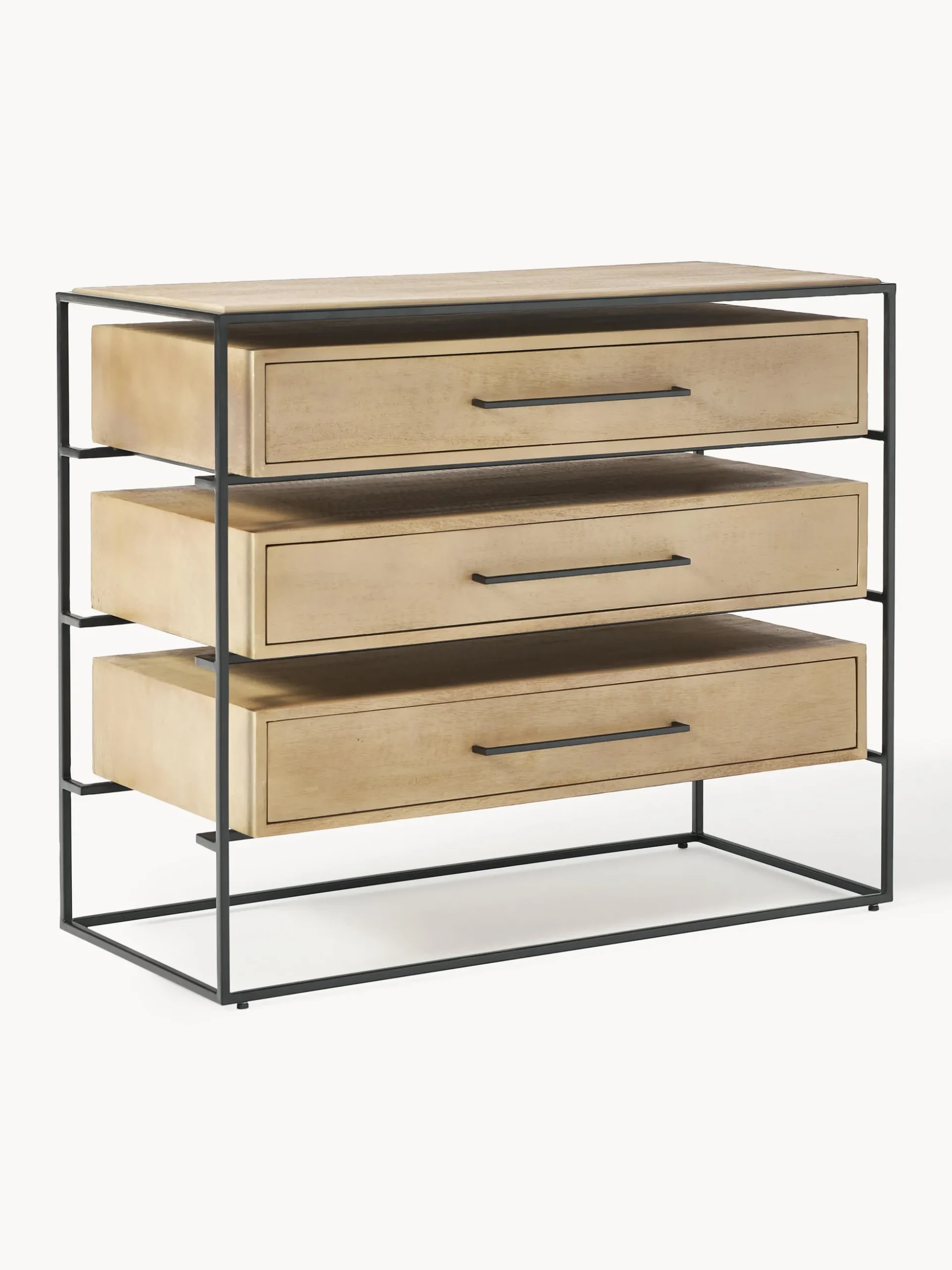 Cassettiera in legno di mango Lyle