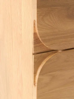 Cassettiera in legno di quercia Cadi