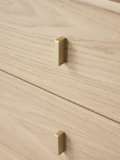 Cassettiera in legno di quercia Diana